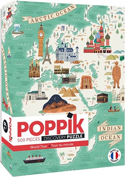 PUZZLE 500 ΤΕΜ.POPPIK TOUR OF THE WORLD