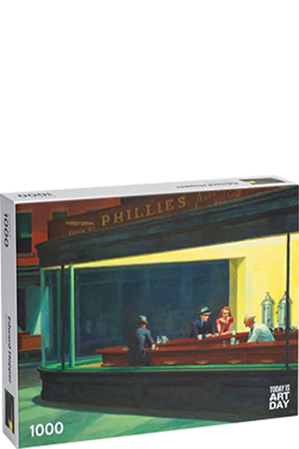 PUZZLE 1000 TEM.TODAY IS ART DAY EDWARD HOPPER-NIGHTHAWKS