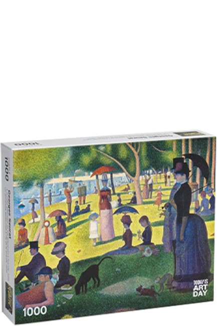 PUZZLE 1000 TEM.TODAY IS ART DAY GEORGES SEURAT-SUNDAY AFTERNOON ON THE ISLAND OF LA GRANDE JATTE