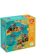 PUZZLE 30ΤΕΜ.DJECO ΔΑΠΕΔΟΥ ARTY TOYS GIANT ΠΕΔΙΟ ΜΑΧΗΣ