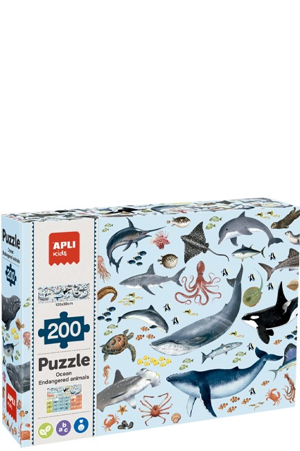 PUZZLE 200TEM.APLI KIDS MARINE ANIMALS