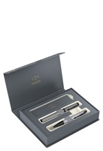 PARKER SET I.M.MONOCHROME (ΣΤΥΛΟ+ROLLER) CR METAL GREY