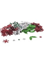 CONFETTI XMAS 6 ΣΧΕΔΙΑ DECO-MIX GLITTER KNORR PRANDELL