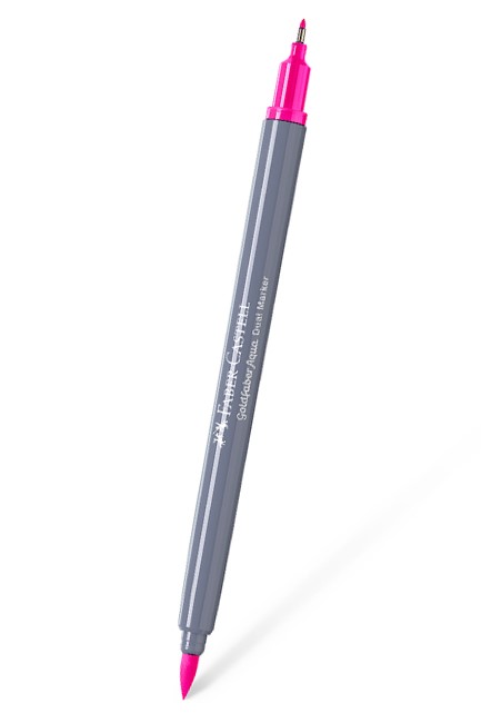 ΜΑΡΚΑΔΟΡΟΣ ΜΕ 2 ΜΥΤΕΣ FABER GOLD AQUA BRUSH 128-LIGHT PURPLE PINK