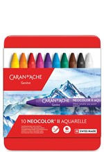 ΚΗΡΟΜΠΟΓΙΕΣ ΑΚΟΥΑΡΕΛΑΣ 10ΤΕΜ.CARAN D'ACHE CLASSIC NEOCOLOR II ΜΕΤΑΛΛΙΚΗ ΚΑΣΕΤΙΝΑ 7500.310