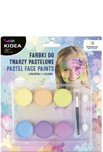 ΧΡΩΜΑΤΑ ΠΡΟΣΩΠΟΥ ΣΕΤ 6ΤΕΜ.KIDEA PASTEL 0854226