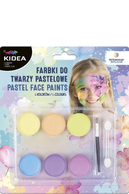 ΧΡΩΜΑΤΑ ΠΡΟΣΩΠΟΥ ΣΕΤ 6ΤΕΜ.KIDEA PASTEL 0854226