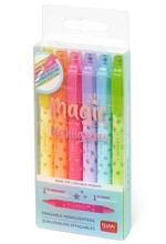 ΜΑΡΚΑΔΟΡΟΙ ΥΠΟΓΡ/ΣΗΣ FΑΝCΥ ΣΕΤ 6ΤΕΜ. LEGAMI EHIKIT1 MAGIC HIGHLIGHTERS ERASABLE