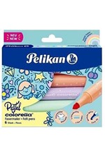 ΜΑΡΚΑΔΟΡΟΙ 6ΤΕΜ.ΧΟΝΤΡΟΙ PELIKAN COLORELLA PASTEL 411