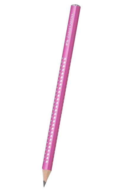 ΜΟΛΥΒΙ FABER GRIP JUMBO SPARKLE II B PINK 111612