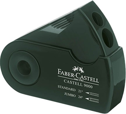 ΞΥΣΤΡΑ ΜΕ ΘΗΚΗ FABER SLEEVE ΔΙΠΛΗ ΠΡΑΣΙΝΗ CASTELL 9000 582800