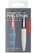 ΣΤΥΛΟ KIKKERLAND MINI STYLUS ΣΕΤ 2 ΤΕΜ.RETRO