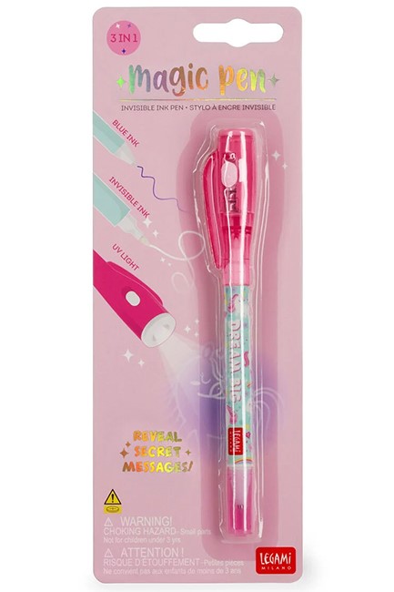 ΣΤΥΛΟ ΑΟΡΑΤΗΣ ΜΕΛΑΝΗΣ LEGAMI MINKIT1 MAGIC PEN UNICORN