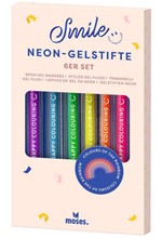 ΣΤΥΛΟ FANCY MOSES ΣΕΤ 6 ΤΕΜ.SMILE NEON GEL M80378