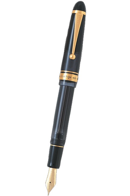 PILOT CUSTOM 823 ΠΕΝΑ 14Κ.FINE TRANSPARENT BLACK