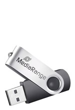 MEMORY USB 16GB 2.0 MEDIARANGE BLACK-SILVER