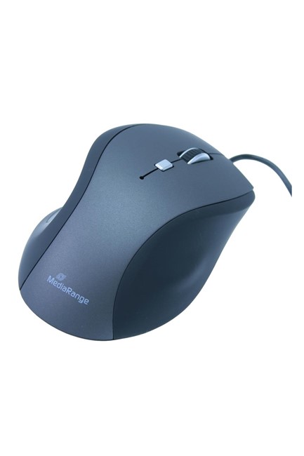 MOUSE ΟΠΤΙΚΟ MEDIARANGE 5 BUTTONS BLACK-GREY (MROS202)