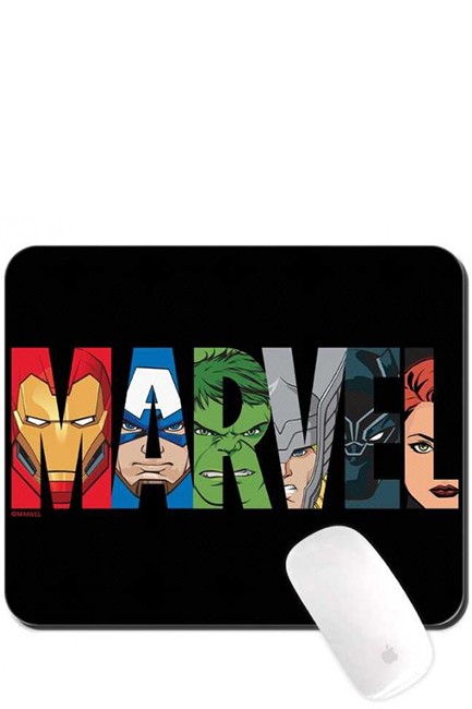 MOUSE PAD MMPMV001 MARVEL 011 LOGO BLACK