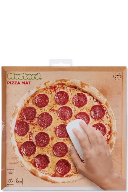 MOUSE PAD MUSTARD PIZZA