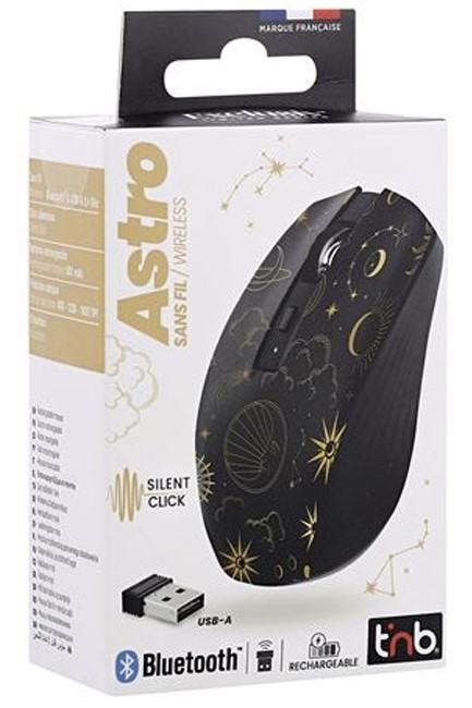 MOUSE ΟΠΤΙΚΟ ΑΣΥΡΜΑΤΟ+BLUETOOTH T'NB 1.600dpi MWXASTRO2 EXCLUSIV