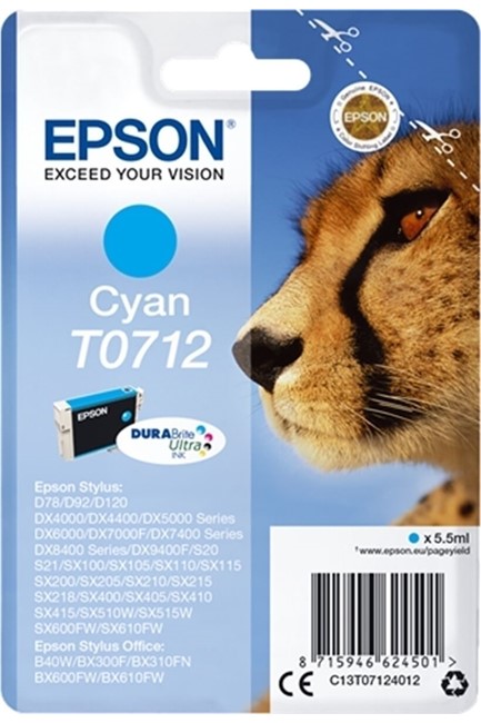 ΜΕΛΑΝΙ INKJET EPSON T0712 ULΤRΑ CΥΑΝ (CΗΕΕΤΑΗ)