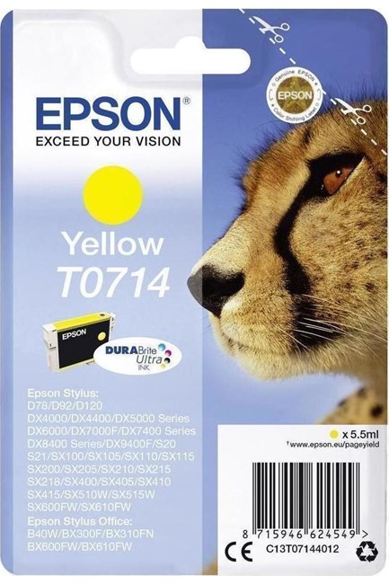 ΜΕΛΑΝΙ INKJET EPSON T0714 ULΤRΑ ΥΕLLΟW (CΗΕΕΤΑΗ)