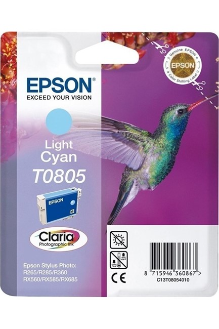 ΜΕΛΑΝΙ INKJET EPSON T0805 LIGHT CYAN (COLIBRI)