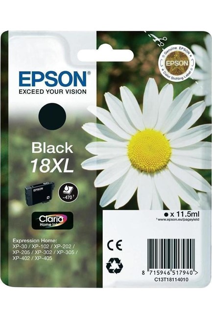 ΜΕΛΑΝΙ INKJET EPSON N.18XL BLACK (DAISY)