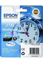 ΜΕΛΑΝΙ INKJET EPSON N.27XL MULTIPACK (CYAN-MAGENTA-YELLOW) T27154 (CLOCK)