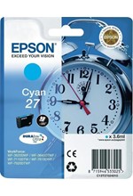 ΜΕΛΑΝΙ INKJET EPSON N.27 CYAN T2702 (CLOCK)