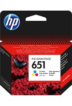 ΜΕΛΑΝΙ INKJET HEWLETT PACKARD N.651 TRI-COLOR