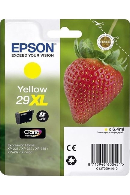 ΜΕΛΑΝΙ INKJET EPSON N.29XL YELLOW (STRAWBERRY)