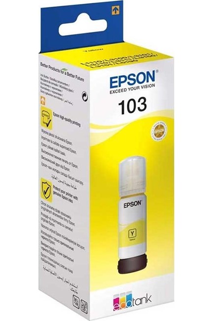 ΜΕΛΑΝΙ INKJET EPSON 103 Τ00S44A YELLOW 65ml.