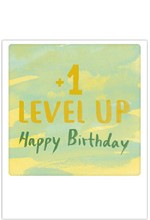 ΚΑΡΤΑΚΙ PICKMOTION ΜΟΝΟ +1 LEVEL UP HAPPY BIRTHDAY