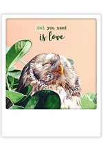 ΚΑΡΤΑ PICKMOTION ΜΟΝΗ OWL YOU NEED IS LOVE