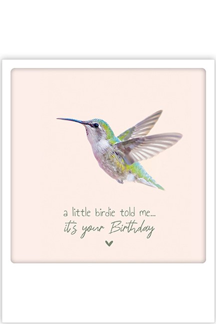 ΚΑΡΤΑ PICKMOTION ΜΟΝΗ A LITTLE BIRD TOLD ME IT'S YOUR BIRTHDAY