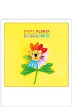 ΚΑΡΤΑ PICKMOTION ΜΟΝΗ FLOWER POWER HAPPY BIRTHDAY