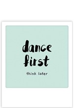 ΚΑΡΤΑΚΙ PICKMOTION ΜΟΝΟ DANCE FIRST THINK LATER