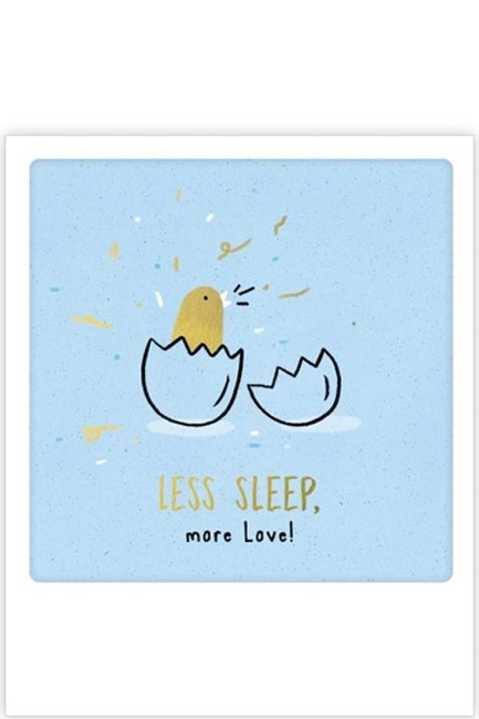 ΚΑΡΤΑΚΙ PICKMOTION ΜΟΝΟ LESS SLEEP MORE LOVE