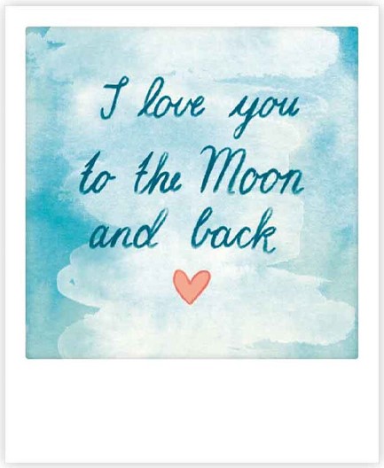 ΚΑΡΤΑΚΙ PICKMOTION ΜΟΝΟ I LOVE YOU TO THE MOON AND BACK