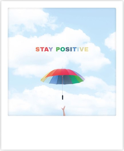 ΚΑΡΤΑΚΙ PICKMOTION ΜΟΝΟ STAY POSITIVE