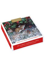 ΚΑΡΤΑ ΕΥΧΕΤΗΡΙΑ XMAS ΣΕΤ 20ΤΕΜ.ΜΕ ΦΑΚΕΛΟ MUSEUMS & GALLERIES ANIMALS AND WINTER BERRIES