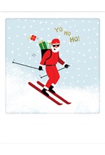 ΚΑΡΤΑΚΙ XMAS PICKMOTION ΜΟΝΟ SKIING SANTA HO HO HO