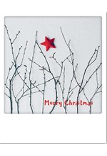 ΚΑΡΤΑ XMAS PICKMOTION ΜΟΝΗ MERRY CHRISTMAS RED STAR