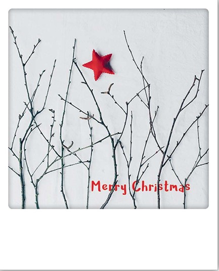 ΚΑΡΤΑ XMAS PICKMOTION ΜΟΝΗ MERRY CHRISTMAS RED STAR