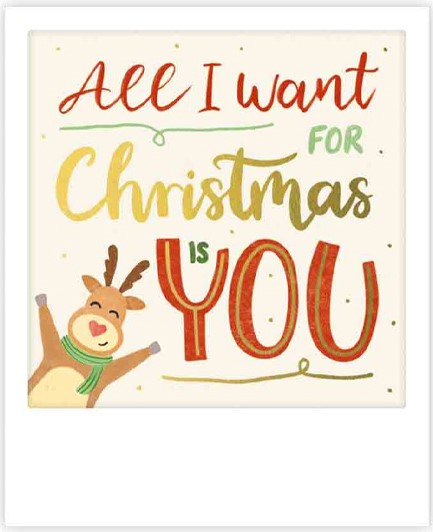 ΚΑΡΤΑΚΙ XMAS PICKMOTION ΜΟΝΟ ALL I WANT FOR CHRISTMAS IS YOU