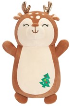 ΛΟΥΤΡΙΝΟ SQUISHMALLOWS 35 εκ.XMAS HUGMEES ΚΑΦΕ ΕΛΑΦΙ