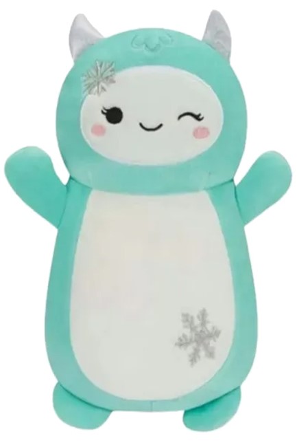 ΛΟΥΤΡΙΝΟ SQUISHMALLOWS 35 εκ.XMAS HUGMEES ΓΑΛΑΖΟΠΡΑΣΙΝΟ ΓΙΕΤΙ