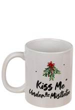 ΚΟΥΠΑ XMAS ΚΕΡΑΜΙΚΗ OUT OF ΤΗΕ BLUE KISS ME UNDER THE MISTLETOE