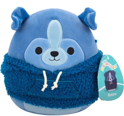 ΛΟΥΤΡΙΝΟ SQUISHMALLOWS 19 εκ.VELVET HOODIES ΜΠΛΕ ΣΚΥΛΟΣ